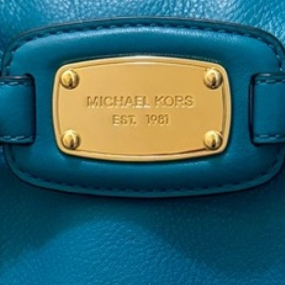 Michael Kors Hamilton tote bag - teal color - Picture 2 of 5